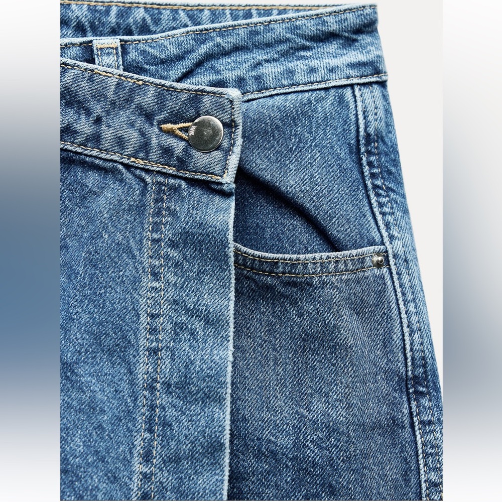 ZARA DENIM SKORT Z1975 - Picture 4 of 4
